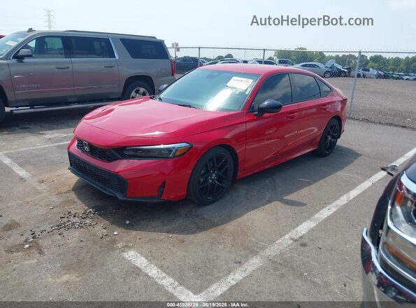2HGFE2F59SH585221 2025 HONDA CIVIC Red Przód lewy