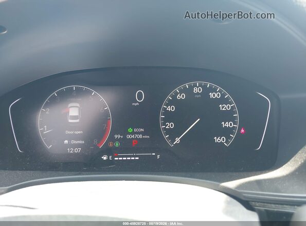 2HGFE2F59SH585221 2025 HONDA CIVIC Red Widok tylnych siedzeń