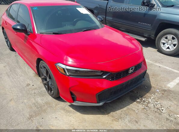 2HGFE2F59SH585221 2025 HONDA CIVIC Red Widok z przodu