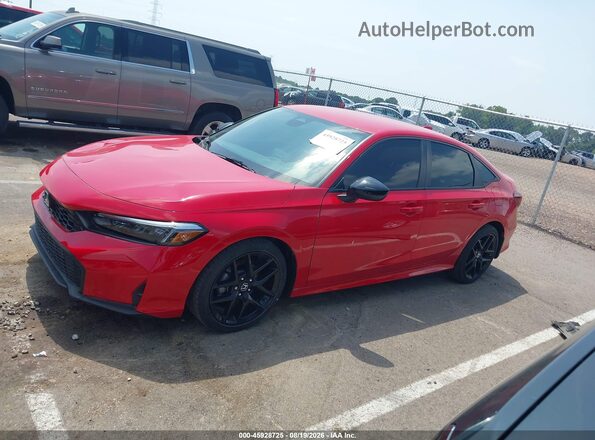 2HGFE2F59SH585221 2025 HONDA CIVIC Red Widok wnętrza 360 stopni