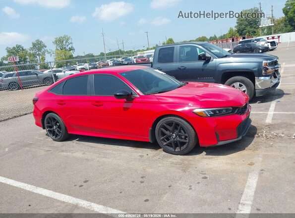 2HGFE2F59SH585221 2025 HONDA CIVIC Red Widok wnętrza z tyłu