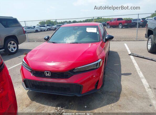 2HGFE2F59SH585221 2025 HONDA CIVIC Red Widok zestawu wskaźników