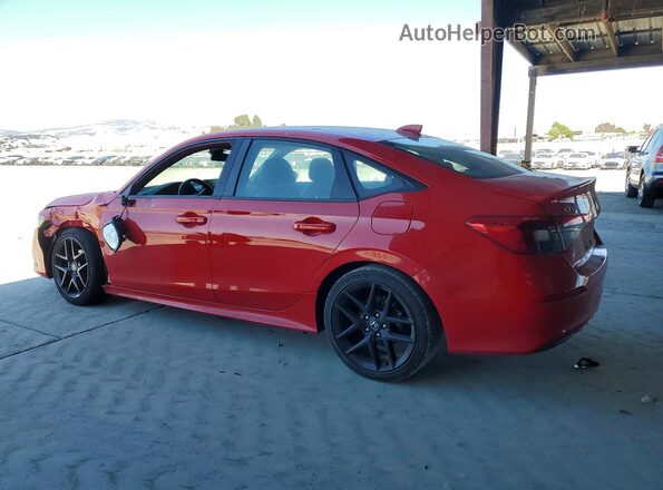2HGFE2F5XNH500858 2022 HONDA CIVIC Red Հետևի ձախ