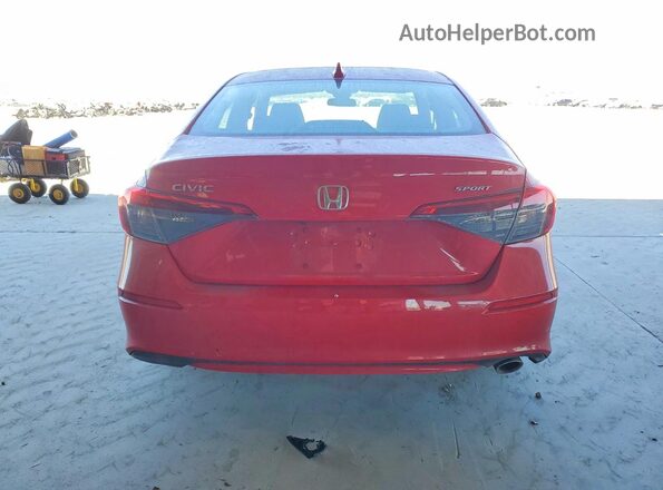 2HGFE2F5XNH500858 2022 HONDA CIVIC Red Հետևի տեսք