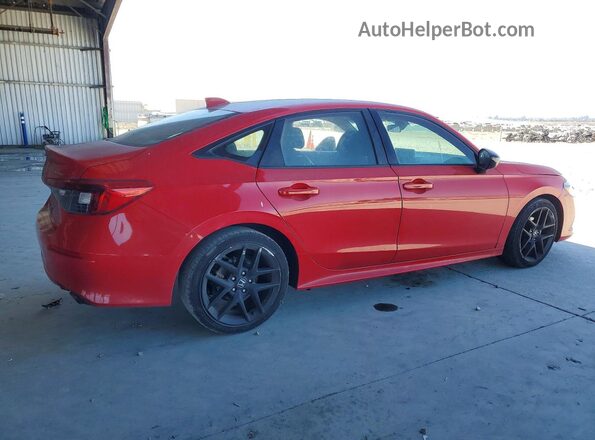 2HGFE2F5XNH500858 2022 HONDA CIVIC Red Հետևի աջ