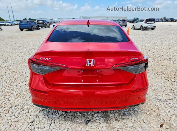 2HGFE2F5XNH501136 2022 HONDA CIVIC Red Vista trasera