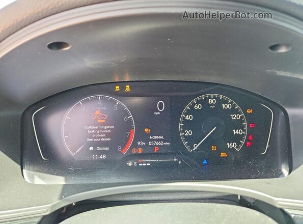 2HGFE2F5XNH501136 2022 HONDA CIVIC Red Vista del cuadro de instrumentos