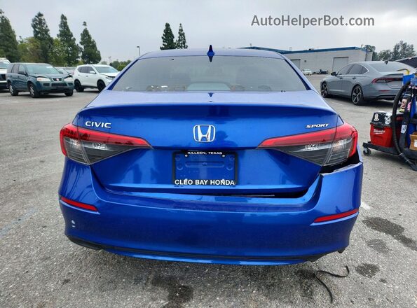 2HGFE2F5XNH528126 2022 HONDA CIVIC Blue Widok z tyłu