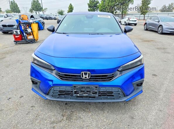 2HGFE2F5XNH528126 2022 HONDA CIVIC Blue Widok z przodu