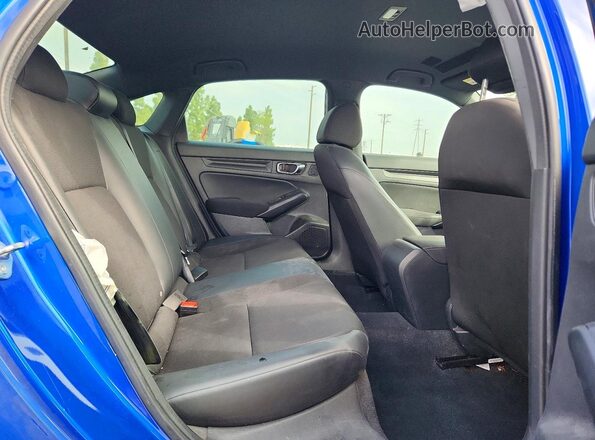 2HGFE2F5XNH528126 2022 HONDA CIVIC Blue Widok tylnych siedzeń