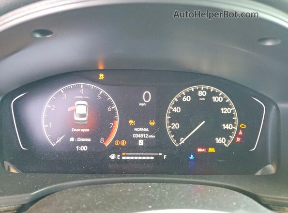 2HGFE2F5XNH541328 2022 HONDA CIVIC Серебряный Вид щитка приборов