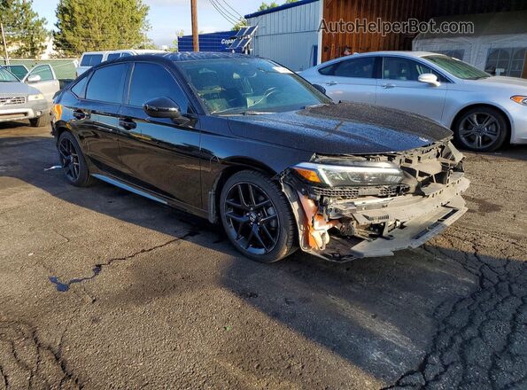 2HGFE2F5XNH547226 2022 HONDA CIVIC Black Delantero derecho