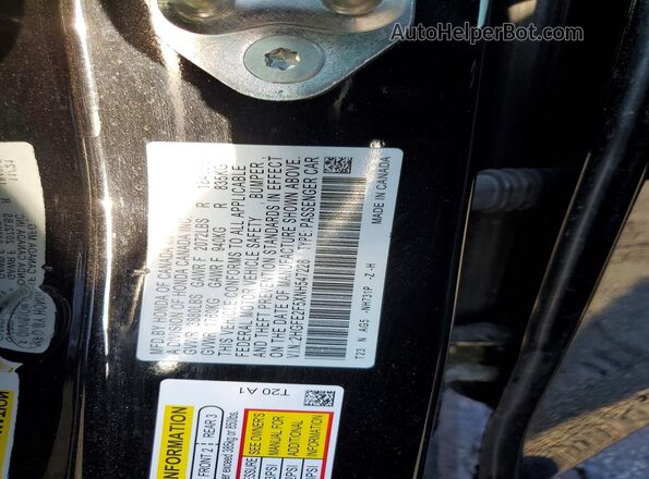 2HGFE2F5XNH547226 2022 HONDA CIVIC Black Vista del compartimento del motor