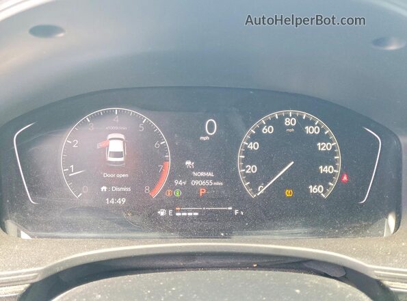 2HGFE2F5XNH587841 2022 HONDA CIVIC Белый Вид щитка приборов