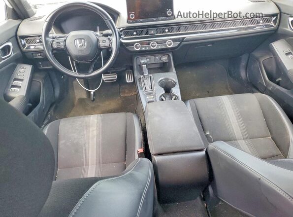 2HGFE2F5XNH587841 2022 HONDA CIVIC Белый Вид панели приборов