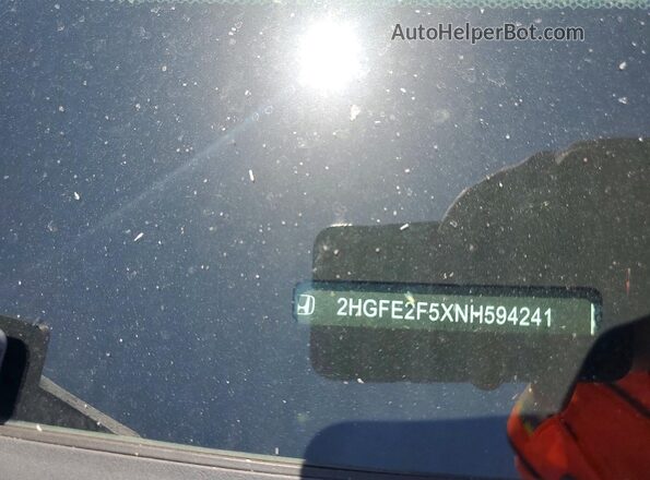2HGFE2F5XNH594241 2022 HONDA CIVIC Silver Engine compartment view