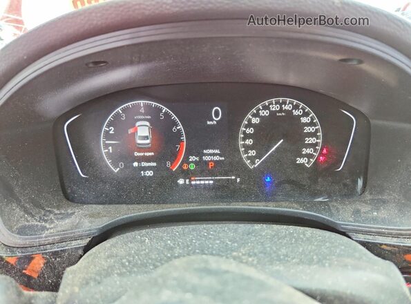 2HGFE2F5XPH110975 2023 HONDA CIVIC Red ხელსაწყოთა პანელის ხედი