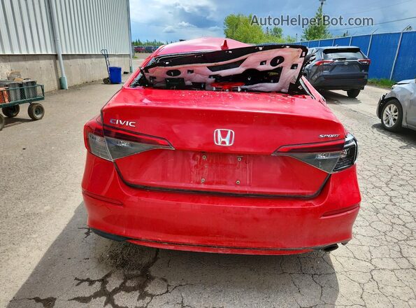 2HGFE2F5XPH110975 2023 HONDA CIVIC Red უკანა ხედი