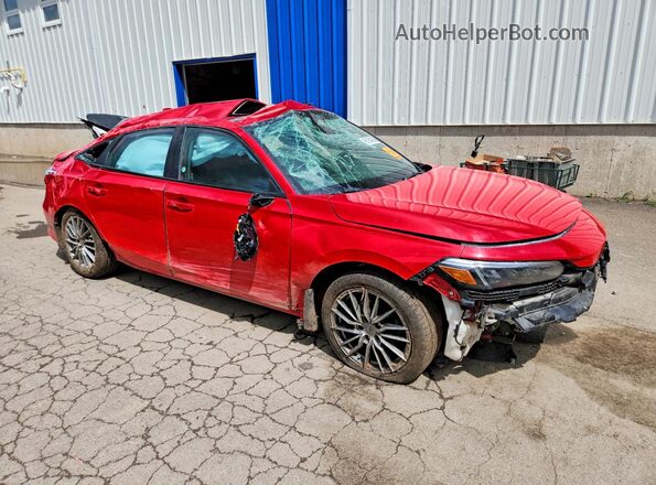 2HGFE2F5XPH110975 2023 HONDA CIVIC Red წინა მარჯვენა