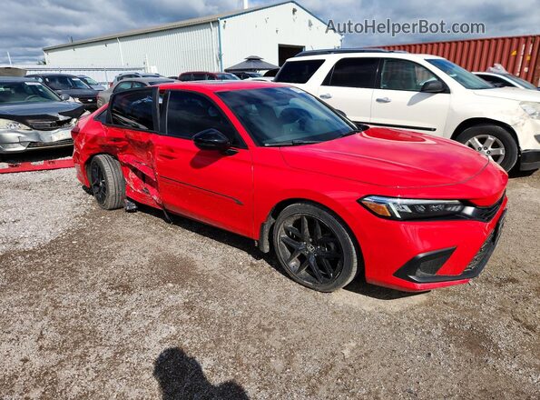 2HGFE2F5XPH111026 2023 HONDA CIVIC Красный Передняя правая четверть