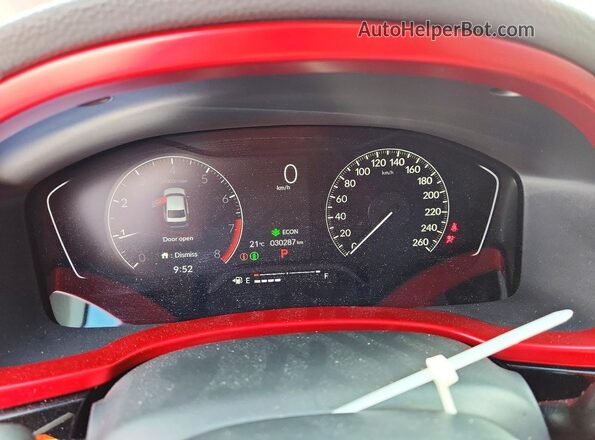 2HGFE2F5XPH111026 2023 HONDA CIVIC Красный Вид щитка приборов