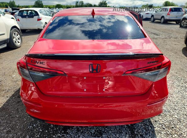 2HGFE2F5XPH111026 2023 HONDA CIVIC Красный Вид сзади