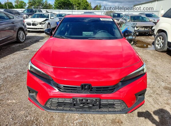 2HGFE2F5XPH111026 2023 HONDA CIVIC Красный Вид спереди