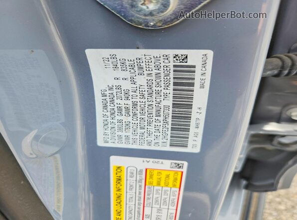 2HGFE2F5XPH507330 2023 HONDA CIVIC Gray Engine compartment view