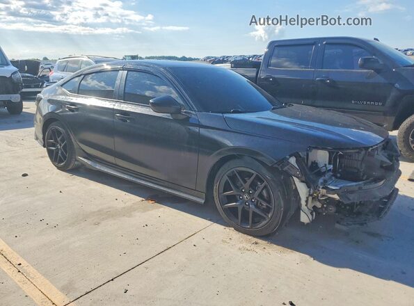 2HGFE2F5XRH573458 2024 HONDA CIVIC Black Przód prawy
