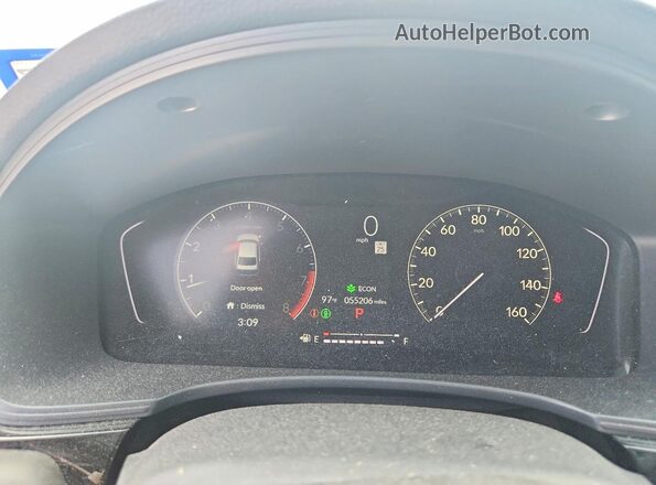 2HGFE2F5XRH585691 2024 HONDA CIVIC Gray Սարքավորումների վահանակի տեսք