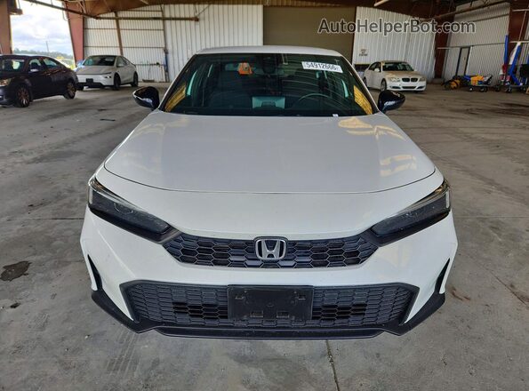 2HGFE2F5XSH554821 2025 HONDA CIVIC White წინა ხედი