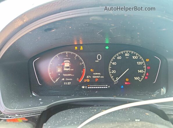 2HGFE2F5XSH561638 2025 HONDA CIVIC Blue Vista del cuadro de instrumentos