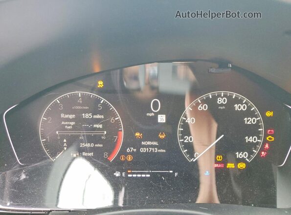 2HGFE2F5XSH562904 2025 HONDA CIVIC Серый Вид щитка приборов