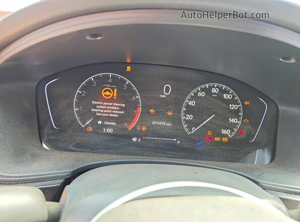 2HGFE2F5XSH576527 2025 HONDA CIVIC Silver Vista del cuadro de instrumentos