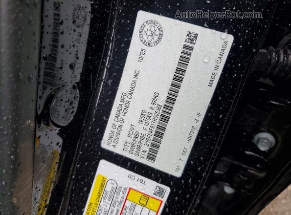 2HGFE4F81TH005368 2026 HONDA CIVIC Черный Вид подкапотного пространства