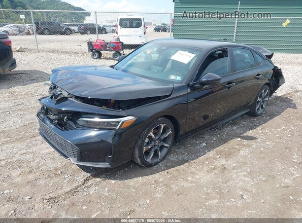 2HGFE4F82SH312448 2025 HONDA CIVIC Black Առջևի ձախ երեք քառորդ տեսարան