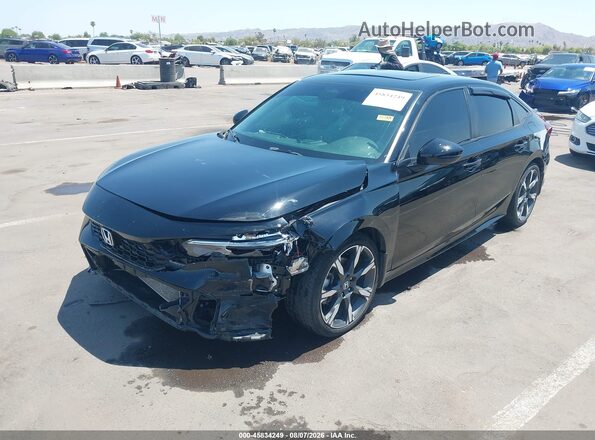 2HGFE4F83SH303161 2025 HONDA CIVIC Черный Передняя левая четверть