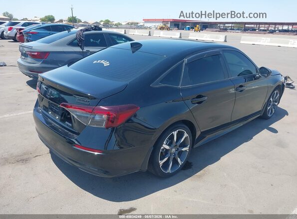 2HGFE4F83SH303161 2025 HONDA CIVIC Черный Задняя правая четверть