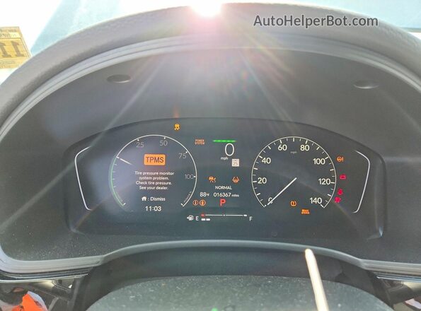 2HGFE4F83SH314211 2025 HONDA CIVIC Blue ხელსაწყოთა პანელის ხედი