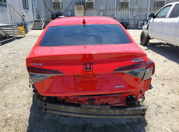 2HGFE4F86SH329933 2025 HONDA CIVIC Red Вид ззаду