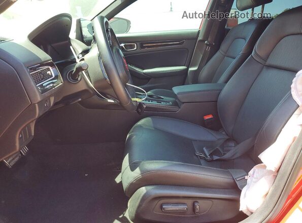 2HGFE4F86SH329933 2025 HONDA CIVIC Red Вид салону спереду