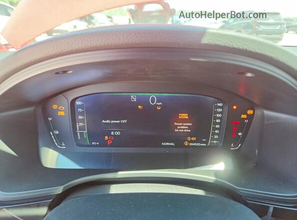 2HGFE4F86TH338908 2026 HONDA CIVIC Red Vista del cuadro de instrumentos