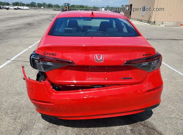 2HGFE4F86TH349519 2026 HONDA CIVIC Red Widok z tyłu