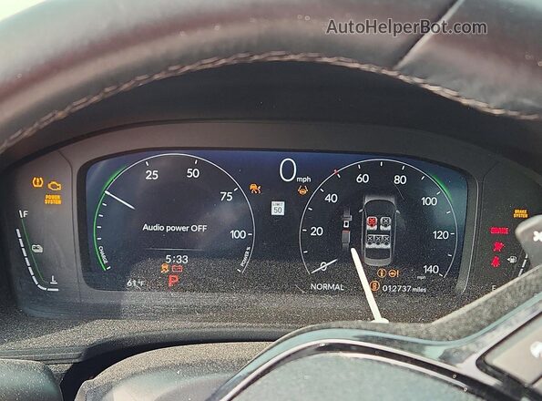 2HGFE4F87SH318827 2025 HONDA CIVIC Red Instrument cluster view