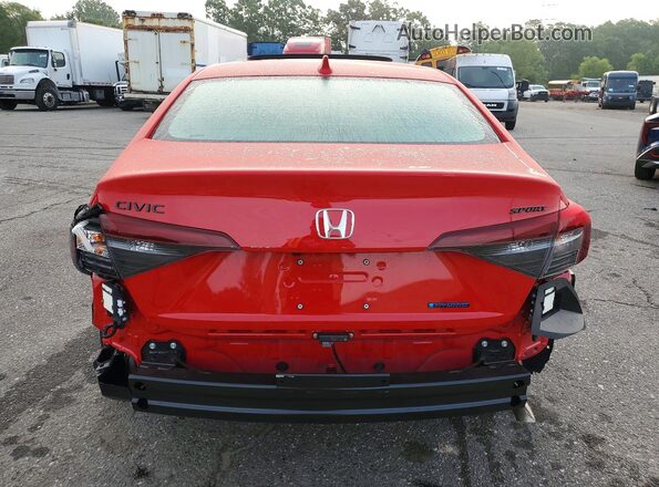 2HGFE4F87TH347956 2026 HONDA CIVIC Красный Вид сзади