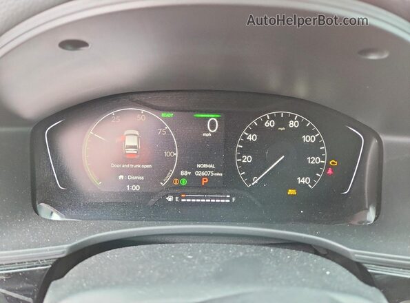 2HGFE4F88TH314500 2026 HONDA CIVIC Red ხელსაწყოთა პანელის ხედი