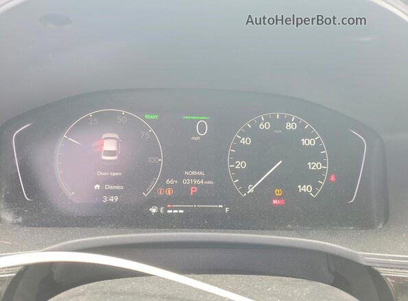 2HGFE4F8XSH310690 2025 HONDA CIVIC Gray ხელსაწყოთა პანელის ხედი