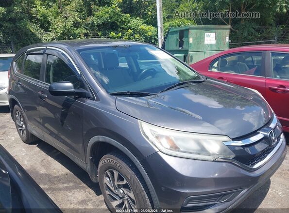 2HKRM3H3XGH536429 2016 HONDA CR-V Gray Widok wnętrza z tyłu