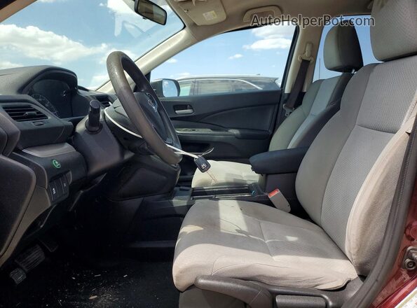 2HKRM3H46GH506482 2016 HONDA CR-V Maroon Вид салону спереду