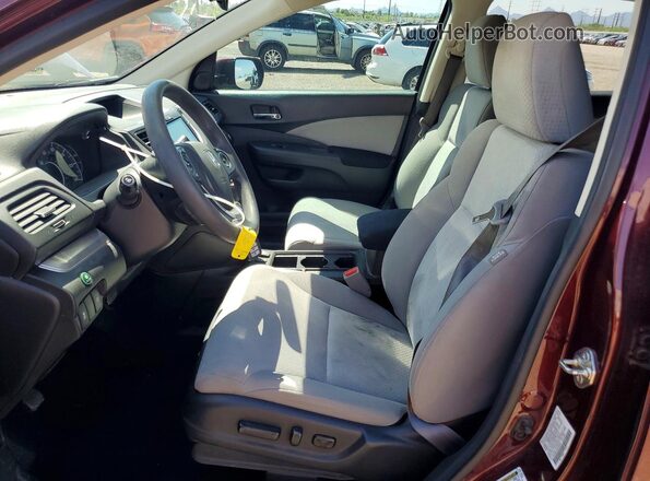 2HKRM3H53GH544941 2016 HONDA CR-V Burgundy Vista interior delantera